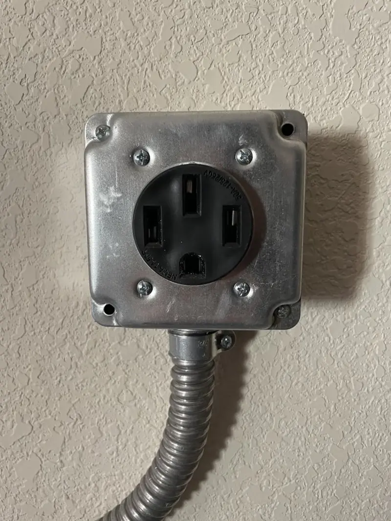 NEMA 14-50 outlet installed for Smart Home Electrical in Rocky Ford